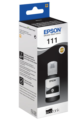 Epson 111 EcoTank Pigment black ink bottle Epson 111 EcoTank Pigment black ink bottle